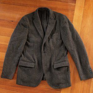 Uniqlo Chestnut Brown Houndstooth Sports Jacket
